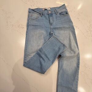 Levi’s 502 Regular Taper Jeans Light Wash Stretch Denim Women’s 28x27